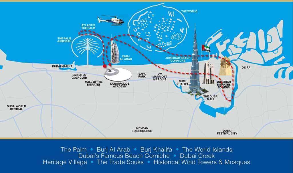 مسیر حرکت تور دید – The Vision Tour