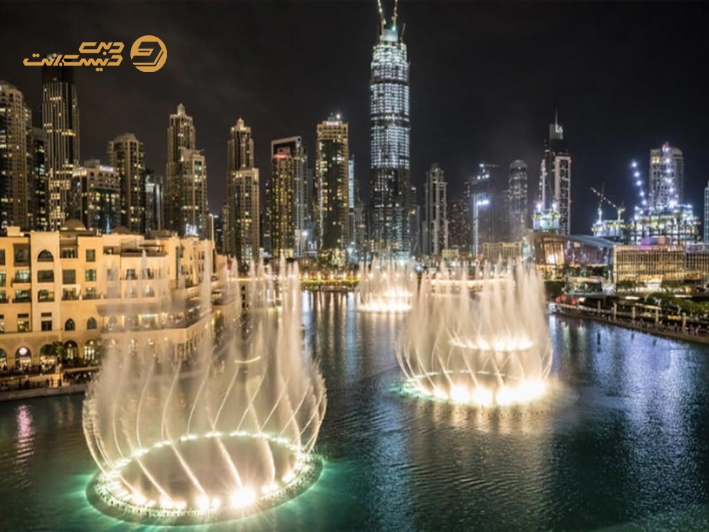 تماشای آبنمای دبی مال