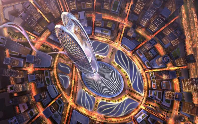 شاهکار معماری برج جمیرا با طرح اثر انگشت حاکم دبی